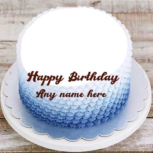 Editable Birthday Cake With Name And Photo