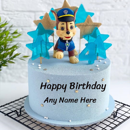 Happy Birthday Wishes for Little Champs with Name on Cake