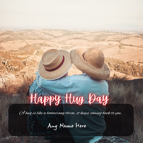 Create A Special Hug Day Card For Your Loved One