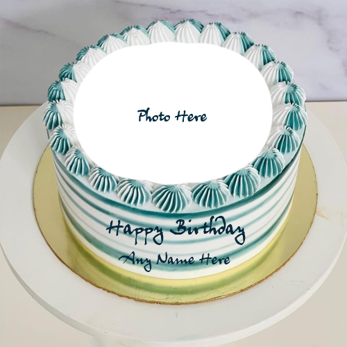 Wishing You a Magical and Happiest Birthday Cake with Name and Photos