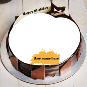 Birthday Cake with Name and Photo Free Online Editor