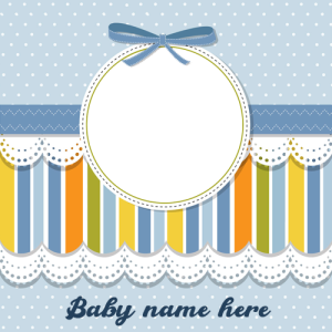Free Baby Photo Frame with Name and Photo Customization