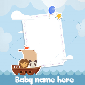 Baby Photo Frame with Name Customization