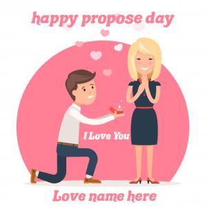 Latest Propose Day Card with Name Customization