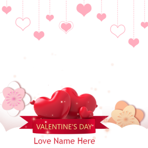 Happy Valentine's Day 2025 Card with Name and Photo