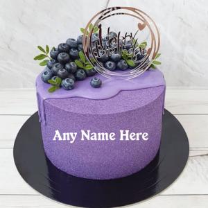 Online Happy Birthday Greeting Cake Image Customizable