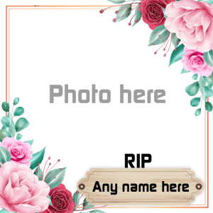 Rip Photo Frame with Name Editing Available Online