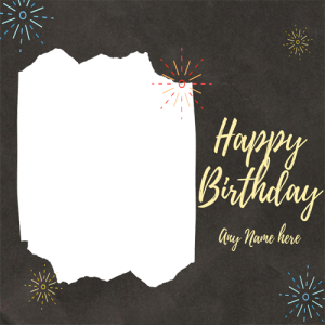 Stunning Happy Birthday Card with Name and Photo