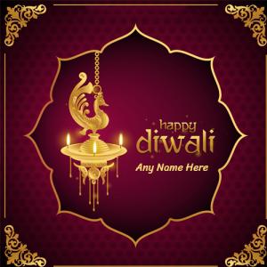 Personalized Diwali Greeting Card With Custom Name