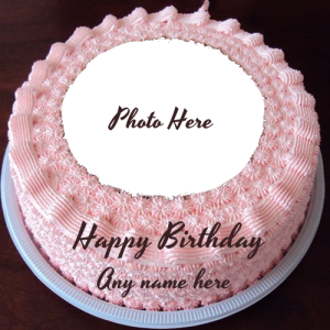 Online Birthday Wish Cake with Name and Photo Editing