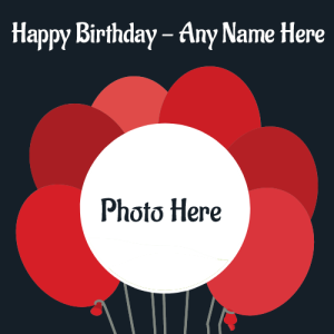 Write Name on Happy Birthday Card with Photo Editing