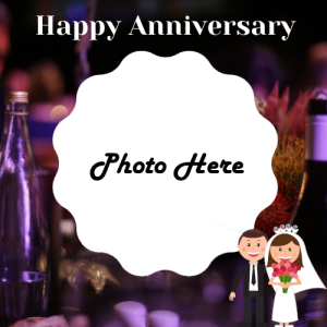 Happy Marriage Anniversary Photo Frame Downloadable