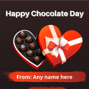 Celebrate Happy Chocolate Day with Custom Name Editing