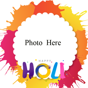 Customizable Holi Greeting Card With Photo Editor