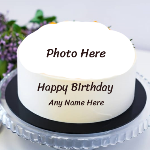 Happy Birthday Cake with Name and Photo Generator Tool