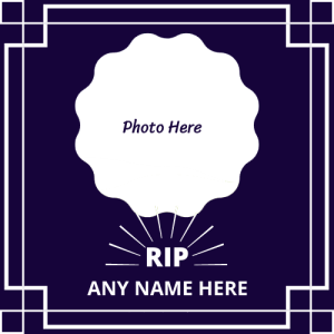 Personal Bereavement Cards with Name and Photo Customization