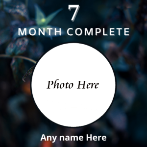 7-Month Completed Wishing Card with Name and Photo Customization