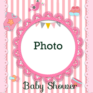 Baby Shower Photo Frame with Couple’s Photo Editing