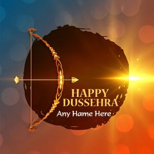 Create Happy Dussehra Card with Name Editing Option