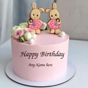 Make Online Happy Birthday Cake with Name Editing