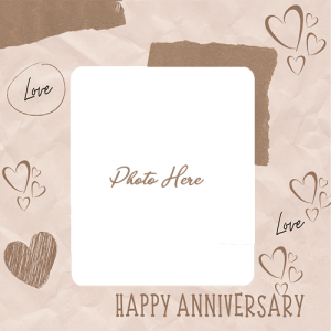Custom Anniversary Photo Frame With Personalized Name