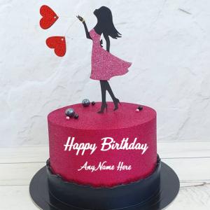 Happy Birthday Wishes Cake for a Girl Customization