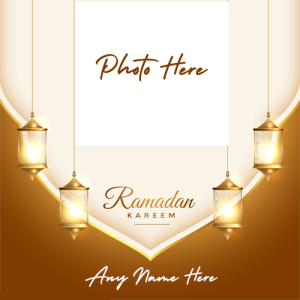 Ramadan Mubarak Wish with Name and Photo Custom Editor