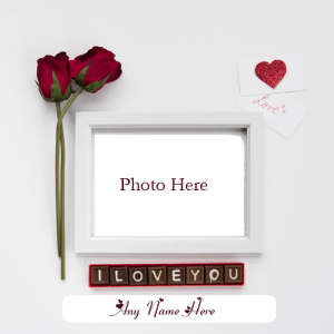 Create I Love You Card with Name Customization