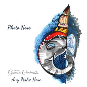 Happy Ganesh Chaturthi 2025 Card with Name and Photo Custom Edit