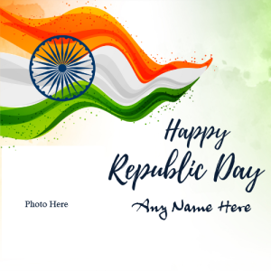 Happy Republic Day 2025 Card with Name and Photo Custom Edit