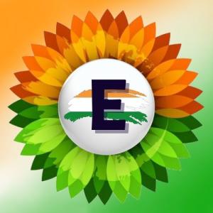 E Alphabet Name Indian Flag Profile Picture for WhatsApp Dp