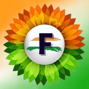 F Alphabet Name Indian Flag Profile Picture for WhatsApp Dp