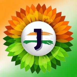 J Alphabet Name Indian Flag Profile Picture for WhatsApp Dp