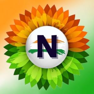 N Alphabet Name Indian Flag Profile Picture for WhatsApp Dp