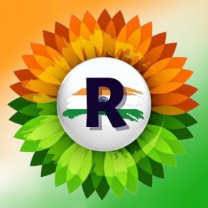 R Alphabet Name Indian Flag Profile Picture for WhatsApp Dp