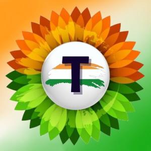 T Alphabet Name Indian Flag Profile Picture for WhatsApp Dp