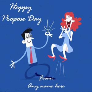 Craft Propose Day Wishes With Your Name Online