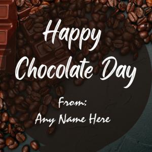 Design A Unique Chocolate Day Card With Your Name
