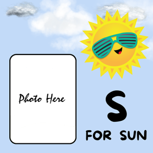 S for Sun Word Photo Frame - A Fun and Educational Way for Kids to Learn