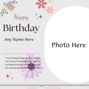 Exclusive Birthday Wishes Card With Name And Photo Editor