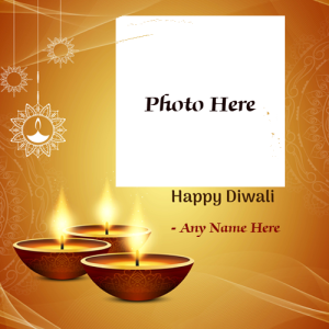 Custom Photo Frames For Diwali 2025 With Name And Picture