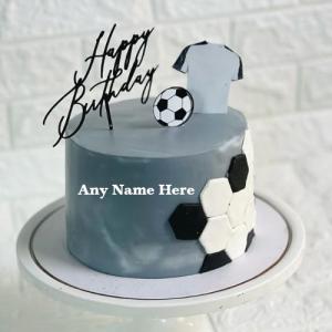 Happy Birthday Cake for Boy with Name Picture Custom Edit