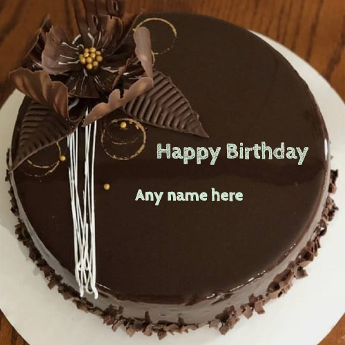 Special Chocolate Cake Image with Name Wishes