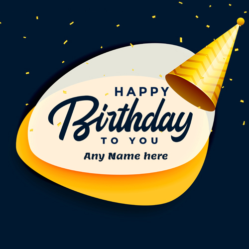 Birthday Card with Name Editing