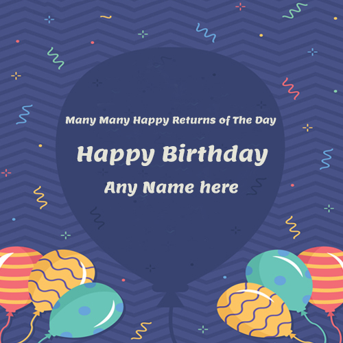 Create Birthday Card with Name Image