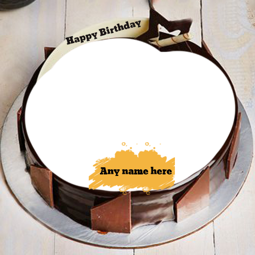 Birthday Cake with Name and Photo Free Online Editor