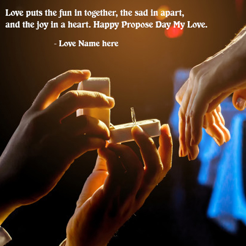 Propose Day 2025 Card with Name Customization