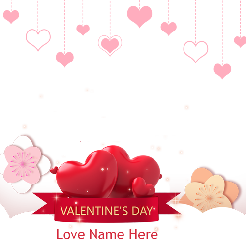 Happy Valentine's Day 2025 Card with Name and Photo