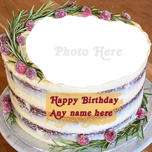 Name Editor Happy Birthday Cake with Name Editing