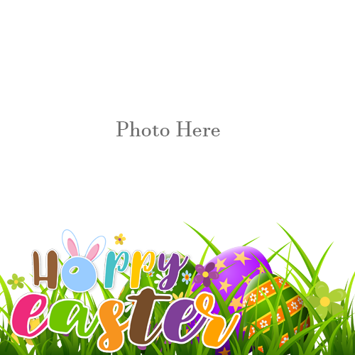 Happy Easter Sunday Wishes Frame Free Editing